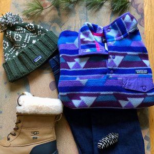 🌈 Closing! PATAGONIA Synchilla SnapT Tango Fleece